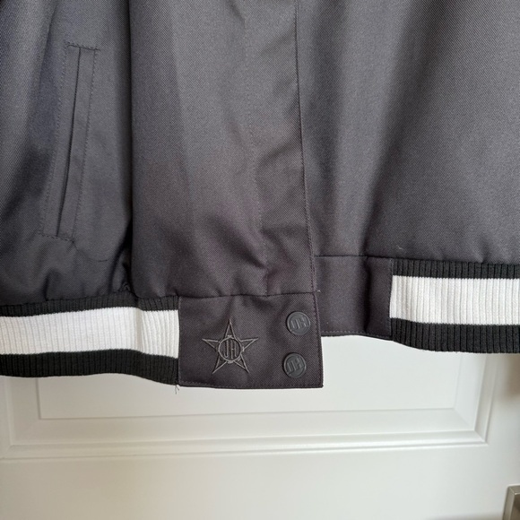 NBA Women's Golden State Warriors JH Design Gray PolyTwill Logo Jacket Unisex 2X - Picture 10 of 11